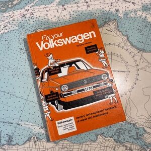 Vintage 1978 Fix Your Volkswagen by Larry Johnson Hardcover Book
